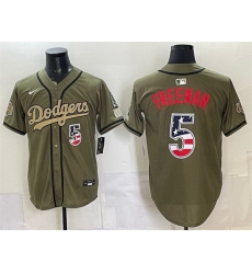 Men Los Angeles Dodgers 5 Freddie Freeman Olive 2026 Armed Forces Day 250 Fourth of July Stitched Baseball Jersey Men Los Angeles Dodgers 5 Freddie Freeman Olive 2026 Armed Forces Day 250 Fourth of July Stitched Baseball Jersey