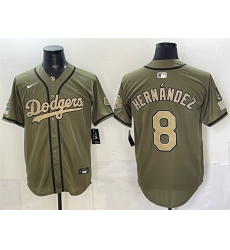 Men Los Angeles Dodgers 8 Enrique Hernandez Olive 2026 Armed Forces Day Stitched Baseball Jersey Men Los Angeles Dodgers 8 Enrique Hernandez Olive 2026 Armed Forces Day Stitched Baseball Jersey