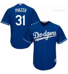 Mens Majestic Los Angeles Dodgers 31 Mike Piazza Authentic Royal Blue Alternate Cool Base MLB Jersey