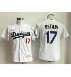 Youth Los Angeles Dodgers 17 Shohei Ohtani White Gold Collection Stadium Stitched Baseball Jersey Youth Los Angeles Dodgers 17 Shohei Ohtani White Gold Collection Stadium Stitched Baseball Jersey