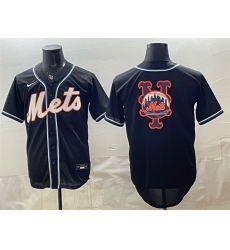 Men New York Mets Team Big Logo 2026 Fashion Replica Black Out Stitched Baseball Jerseys Men New York Mets Team Big Logo 2026 Fashion Replica Black Out Stitched Baseball Jerseys