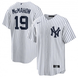 Men New York Yankees 19 Ryan McMahon White 2025 Cool Base Stitched Baseball Jersey