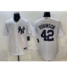 Men New York Yankees 42 Jackie Robinson White Stitched Baseball Jersey Men New York Yankees 42 Jackie Robinson White Stitched Baseball Jersey