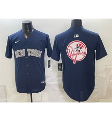 Men New York Yankees Team Big Logo Navy Limited Stitched Baseball Jersey 003 Men New York Yankees Team Big Logo Navy Limited Stitched Baseball Jersey 003