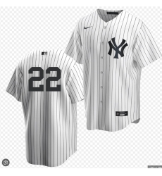 Women New York Yankees Ben Rice #22 White Jersey No Name Women New York Yankees Ben Rice #22 White Jersey No Name