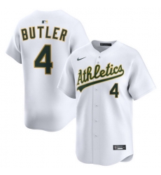 Men Athletics Nike Home Limited Custom Jersey White Butler Lawrence 4 Men Athletics Nike Home Limited Custom Jersey White Butler Lawrence 4