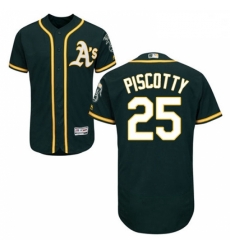 Mens Majestic Oakland Athletics 25 Stephen Piscotty Green Alternate Flex Base Authentic Collection MLB Jersey