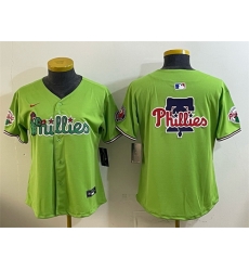 Youth Philadelphia Phillies Team Big Logo Light Green Phanatic Limited Stitched Jersey Youth Philadelphia Phillies Team Big Logo Light Green Phanatic Limited Stitched Jersey