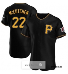 Men Nike Pittsburgh Pirates Andrew McCutchen #22 Black Home Flexbase Stitched Jersey