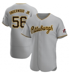 Men's Nike Pittsburgh Pirates #56 Duane Underwood Jr. Gray Stitched Baseball Jersey