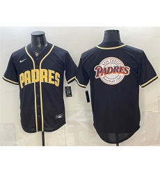 Men San Diego Padres Team Big Logo 2026 Fashion Replica Black Out Stitched Baseball Jerseys