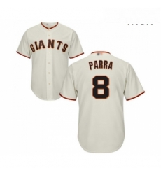 Mens San Francisco Giants 8 Gerardo Parra Replica Cream Home Cool Base Baseball Jersey 