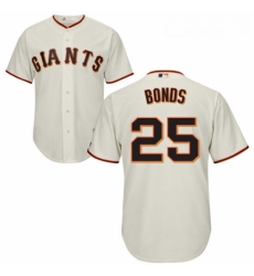 Youth Majestic San Francisco Giants 25 Barry Bonds Authentic Cream Home Cool Base MLB Jersey