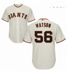 Youth Majestic San Francisco Giants 56 Tony Watson Authentic Cream Home Cool Base MLB Jersey 