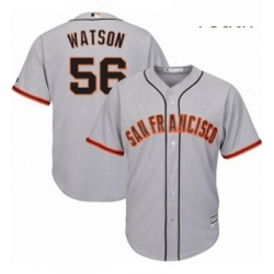 Youth Majestic San Francisco Giants 56 Tony Watson Authentic Grey Road Cool Base MLB Jersey 