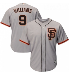 Youth Majestic San Francisco Giants 9 Matt Williams Replica Grey Road 2 Cool Base MLB Jersey