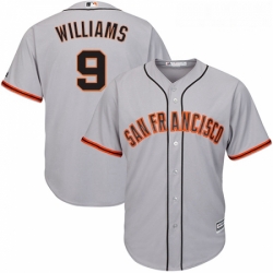 Youth Majestic San Francisco Giants 9 Matt Williams Replica Grey Road Cool Base MLB Jersey