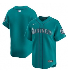 Men Seattle Mariners Blank Aqua Alternate Limited Stitched Jersey