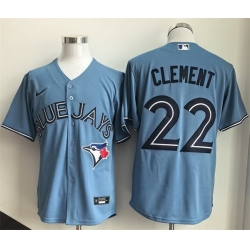 Men Toronto Blue Jays  22 Ernie Clement Light Blue 2025 Cool Base Stitched Baseball Jersey