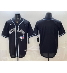 Men Toronto Blue Jays Blank 2026 Fashion Replica Black Out Stitched Baseball Jersey