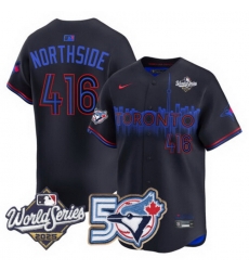 Men Women Youth Blue Jays 50th Patch 2025 World Series City Connect 416 Northside Stitched Jersey Men Women Youth Blue Jays 50th Patch 2025 World Series City Connect 416 Northside Stitched Jersey