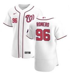 Washington Nationals 96 Seth Romero Men Nike White Home 2020 Authentic Player MLB Jersey