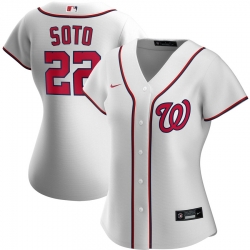 Washington Nationals 22 Juan Soto Nike Women Home 2020 MLB Player Jersey White