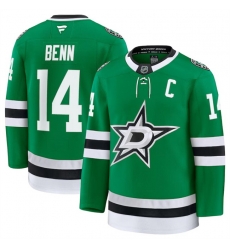 Men Dallas Stars 14 Jamie Benn Green 2024 25 Home Stitched Hockey Jersey