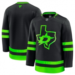 Men Dallas Stars Blank Black 2024 25 Alternate Stitched Hockey Jersey