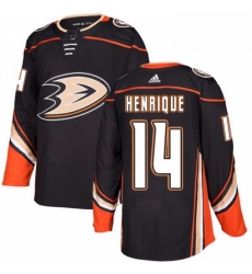 Mens Adidas Anaheim Ducks 14 Adam Henrique Authentic Black Home NHL Jersey 