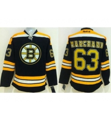 Boston Bruins #63 Brad Marchand Black Stitched NHL Jersey