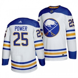 Men Buffalo Sabres 25 Owen Power White Stitched jersey