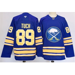 Men Buffalo Sabres 89 Alex Tuch Blue 2024 25 Stitched Jersey