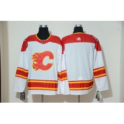 Flames Blank White 2019 Heritage Classic Breakaway Adidas Jersey