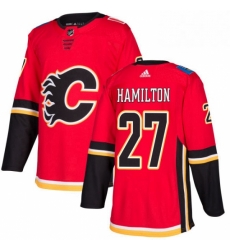 Mens Adidas Calgary Flames 27 Dougie Hamilton Premier Red Home NHL Jersey 