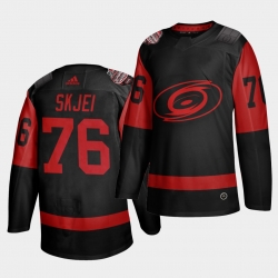 Carolina Hurricanes 76 Brady Skjei Black Men 2021 Stadium Series Outdoor Game Jersey 60