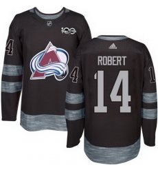 Avalanche #14 Rene Robert Black 1917 2017 100th Anniversary Stitched NHL Jersey