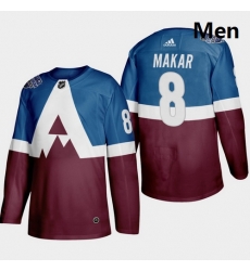 Avalanche 8 Cale Makar Blue Red 2020 NHL Stadium Series Adidas Jersey