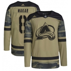 Men Colorado Avalanche 8 Cale Makar Camo Salute To Service Stitched Jersey