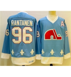 Men Colorado Avalanche 96 Mikko Rantanen Blue Stitched Jersey