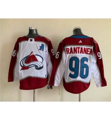 Men Colorado Avalanche 96 Mikko Rantanen White Stitched Jersey