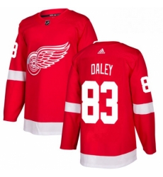 Mens Adidas Detroit Red Wings 83 Trevor Daley Premier Red Home NHL Jersey 