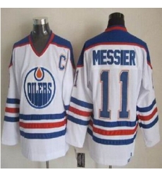 Edmonton Oilers #11 Mark Messier White CCM Throwback Stitched NHL Jersey