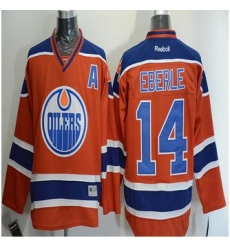 Edmonton Oilers #14 Jordan Eberle Orange Stitched NHL Jersey