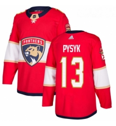 Youth Adidas Florida Panthers 13 Mark Pysyk Authentic Red Home NHL Jersey 