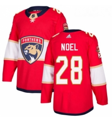 Youth Adidas Florida Panthers 28 Serron Noel Authentic Red Home NHL Jersey 