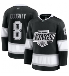 Men Los Angeles Kings 8 Drew Doughty Black 2024 25 Home Stitched Hockey Jersey