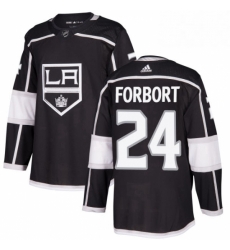 Mens Adidas Los Angeles Kings 24 Derek Forbort Authentic Black Home NHL Jersey 