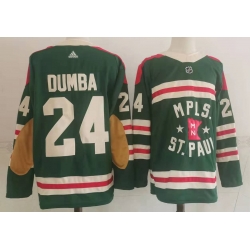 Men Minnesota Wild 24 Matt Dumba Green 2022 Winter Classic Adidas Stitched NHL Jersey