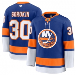 Men New York Islanders Active Player Custom Royal 2024 25 Home Stitched Hockey Jersey